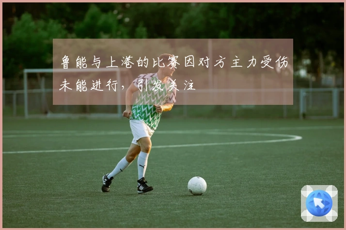鲁能与上港的比赛因对方主力受伤未能进行，引发关注